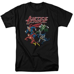 Justice League, The - Mens Pixel League T-Shirt