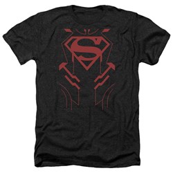 Justice League - Mens Superboy Heather T-Shirt