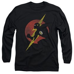 Justice League, The - Mens Flash Symbol Knockout Longsleeve T-Shirt