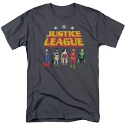 Justice League, The - Mens Standing Below T-Shirt