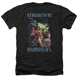 Justice League - Mens Strength In Number Heather T-Shirt
