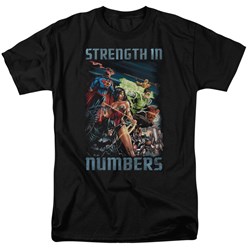 Justice League - Mens Strength In Number T-Shirt