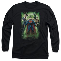Justice League - Mens Power Burst Long Sleeve T-Shirt