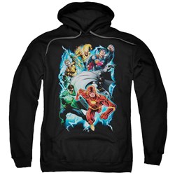Justice League - Mens Electric Team Pullover Hoodie