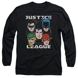 Justice League - Mens Head Of States Long Sleeve T-Shirt