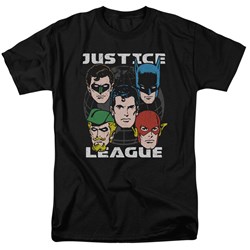 Justice League - Mens Head Of States T-Shirt