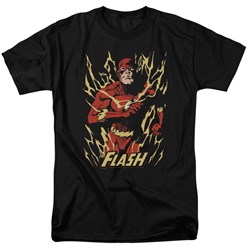 Justice League - Mens Flash Flare T-Shirt