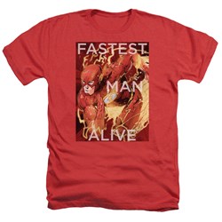 Justice League - Mens Fastest Man Alive Heather T-Shirt