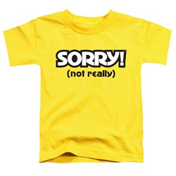 Sorry - Toddlers Not Sorry T-Shirt