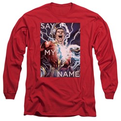 Justice League - Mens Say My Name Long Sleeve T-Shirt