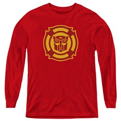 Transformers - Youth Rescue Bots Logo Long Sleeve T-Shirt