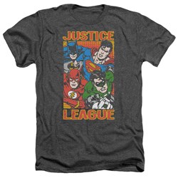 Justice League - Mens Hero Mashup Heather T-Shirt
