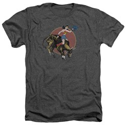 Justice League - Mens Bull Rider Heather T-Shirt
