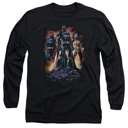 Justice League - Mens Take A Stand Long Sleeve T-Shirt