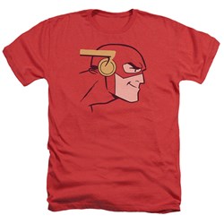 Justice League - Mens Cooke Head Heather T-Shirt