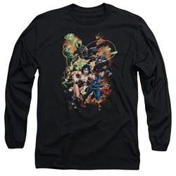 Justice League - Mens Battle Ready Long Sleeve T-Shirt