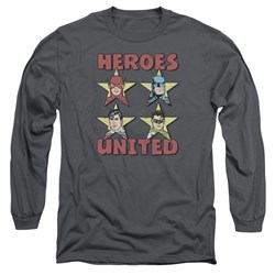 Justice League - Mens United Stars Long Sleeve T-Shirt