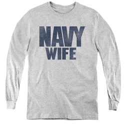 Navy - Youth Wife Long Sleeve T-Shirt
