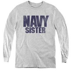 Navy - Youth Sister Long Sleeve T-Shirt