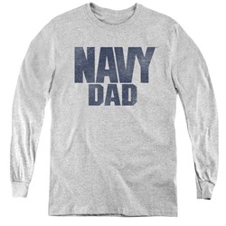 Navy - Youth Navy Person Long Sleeve T-Shirt