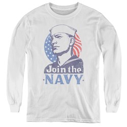 Navy - Youth Join Now Long Sleeve T-Shirt