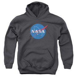 Nasa - Youth Meatball Logo Distressed Pullover Hoodie