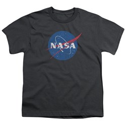 Nasa - Youth Meatball Logo Distressed T-Shirt