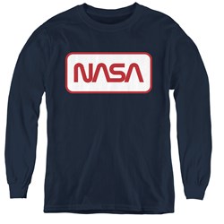 Nasa - Youth Rectangular Logo Long Sleeve T-Shirt
