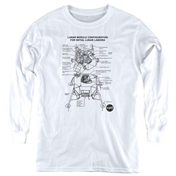 Nasa - Youth Lunar Module Diagram Long Sleeve T-Shirt