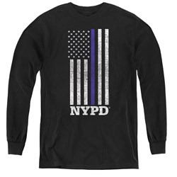New York City - Youth Thin Blue Line Long Sleeve T-Shirt
