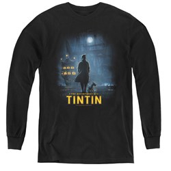 Tintin - Youth Title Poster Long Sleeve T-Shirt