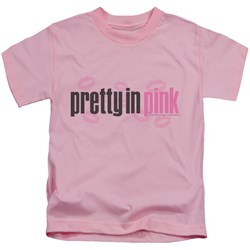 Pretty In Pink - Little Boys Logo T-Shirt In Pink