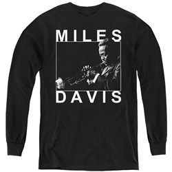 Miles Davis - Youth Monochrome Long Sleeve T-Shirt