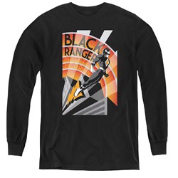 Power Rangers - Youth Black Ranger Deco Long Sleeve T-Shirt
