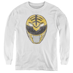 Power Rangers - Youth White Ranger Mask Long Sleeve T-Shirt
