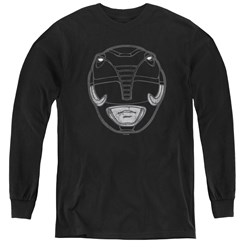 Power Rangers - Youth Black Ranger Mask Long Sleeve T-Shirt