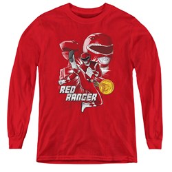 Power Rangers - Youth Red Ranger Long Sleeve T-Shirt