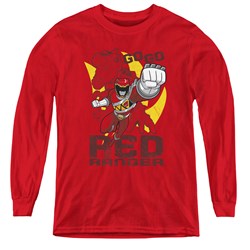 Power Rangers - Youth Go Red Long Sleeve T-Shirt