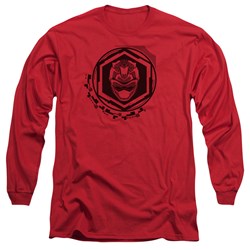 Power Rangers - Mens Red Ranger Long Sleeve T-Shirt