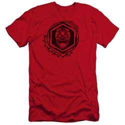 Power Rangers - Mens Red Ranger Premium Slim Fit T-Shirt