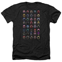 Power Rangers - Mens Visual Timeline Heather T-Shirt