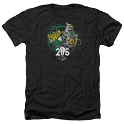 Power Rangers - Mens Green 25 Heather T-Shirt