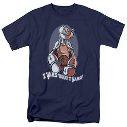 Popeye - I Yams Adult T-Shirt In Navy