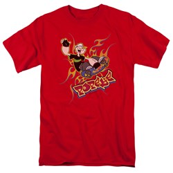 Popeye - Get Air Adult T-Shirt In Red
