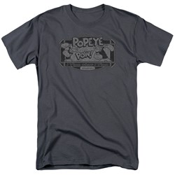 Popeye - Mens Classic Popeye T-Shirt In Charcoal