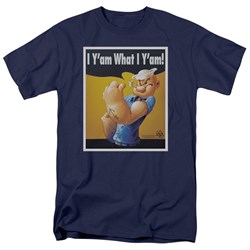 Popeye - Mens I Can Do It T-Shirt In Navy