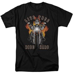 Popeye - Ride Hard Adult T-Shirt In Black