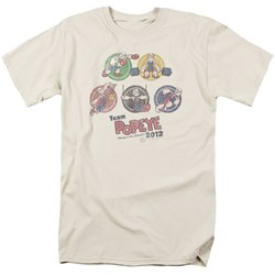 Popeye - Mens Team Popeye T-Shirt In Cream