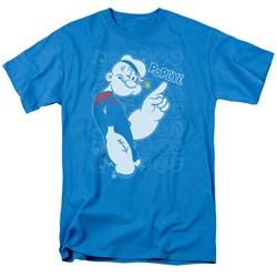 Popeye - Mens Get To The Point T-Shirt In Turquoise
