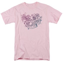 Popeye - Mens Olive Oyl Tattoo T-Shirt In Pink